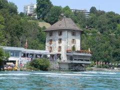 Europas største vandfald, Rheinfall i Schweiz