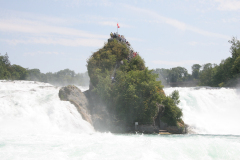 Europas største vandfald, Rheinfall i Schweiz