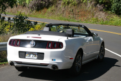 Vores slæde på Maui, en spritny Ford Mustang Convertible.