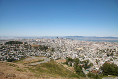 Udsigten fra Twin Peaks, San Francisco, Californien, USA