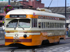 Klassisk sporvogn, San Francisco, Californien, USA