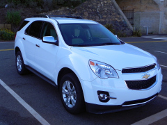 Vores køretøj på fastlandet, klar til en rundtur i det vestlige USA. Chevrolet Equinox.