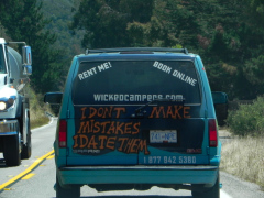 Sydpå ad Highway 1 via Big Sur, Californien, USA