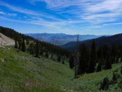 På vej mod Yellowstone National Park i Idaho, USA