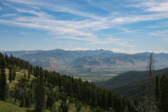 På vej mod Yellowstone National Park i Idaho, USA