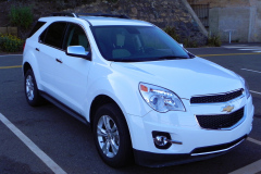 Vores køretøj på fastlandet, klar til en rundtur i det vestlige USA. Chevrolet Equinox.