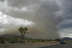 Sandstorm under opsejling på tilbage til Las Vegas