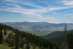 På vej mod Yellowstone National Park i Idaho, USA