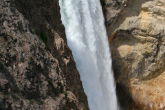 Yellowstone National Parl, Wyoming, USA. Det mest fantastiske og magiske sted i verden, med vandfald, geysere, vilde bjørne, ulve, elge og meget mere. Yellowstone Falls.