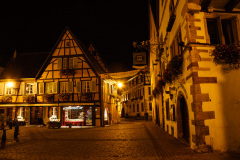 Eguisheim by night, Alsace, Frankrig