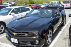 Vores lejebil, en Chevrolet Camaro SS 6.2 liter V8 med 400 hk. Rimelig sjov bil, men ret forslugen.