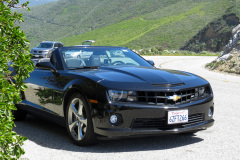 Vores lejebil, en Chevrolet Camaro SS 6.2 liter V8 med 400 hk. Rimelig sjov bil, men ret forslugen.