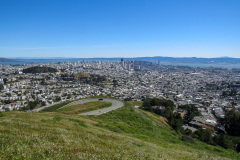 Udsigt fra Twin Peaks, San Francisco, Californien, USA