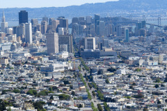 Udsigt fra Twin Peaks, San Francisco, Californien, USA