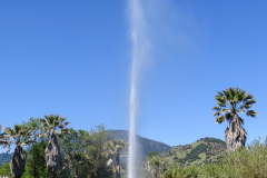 Old Faithful Geyser of California, geyseren findes, og den sprutter regelmæssigt, men lidt af et rip-off for at se den. Så hellere køreturen til Yellowstone National Park, for at se den rigtige.