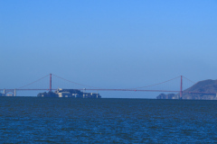 Udsigten fra Berkeley Marina mod San Francisco, Californien, USA
