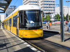 Sporvogn, Alexander Platz, Berlin, Tyskland