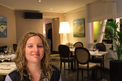 Annsofie med på L'Atalier du Peintre, Colmar, Alsace, Frankrig