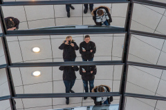 Besøg i Reichstag, Berlin, Tyskland