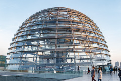 Besøg i Reichstag, Berlin, Tyskland