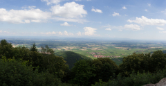 Udsigt fra Haut Koenigsbourg, Alsace, Frankrig