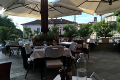 Middag på Il Torchio, Dogliani, Piemonte, Italien