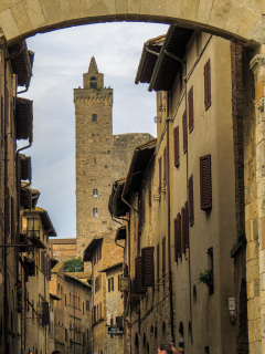 San Gimignano, Toscana, Italien