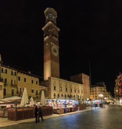 Torre dei Lamberti, Verona, Veneto, Italien