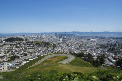 Udsigten fra Twin Peaks, San Francisco, USA