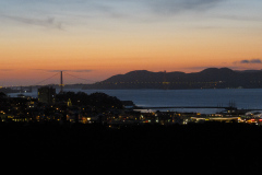 Udsigten fra Telegraph Hill ved Coit Tower, San Francisco, USA