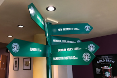 Den sydligste Starbucks i verden i Invercargill, South Island, New Zealand