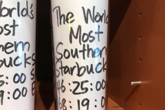 Den sydligste Starbucks i verden i Invercargill, South Island, New Zealand
