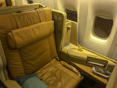 Videre til New Zealand, igen på Business Class hos Singapore Airlines