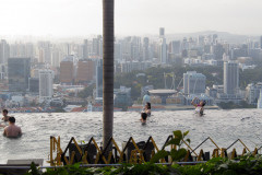 Udsigt fra toppen af Marina Bay Sands, Singapore