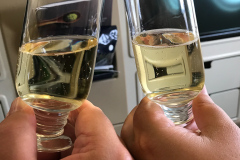 Hårdt arbejde på Business Class med Singapore Airlines fra Adelaide til Singapore