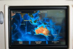 Hårdt arbejde på Business Class med Singapore Airlines fra Adelaide til Singapore