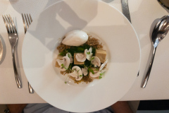 Frokost på L'Atalier du Peintre i Colmar, Alsace.