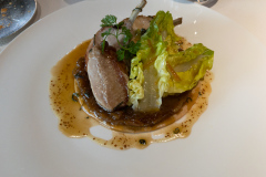 Frokost på L'Atalier du Peintre i Colmar, Alsace.