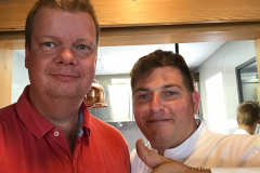 Frokost på L'Alchemille i Kaysersberg, Alsace. En fantastisk restaurantoplevelse. Og så lige en selfie med Jérôme Jaegle.
