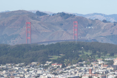 Golden Gate set fra Twin Peaks, San Francisco, USA