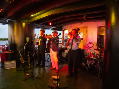 Jazz Cruise med middag og Jazzmusik på Mississippi, New Orleans, Louisiana, USA