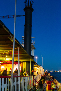 Jazz Cruise med middag og Jazzmusik på Mississippi, New Orleans, Louisiana, USA