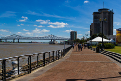 Vandretur langs Mississippi i New Orleans, Louisiana, USA