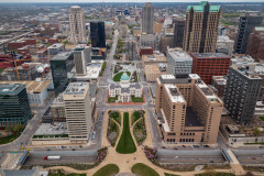 Udsigt fra Gateway Arch, St. Louis, Missouri, USA
