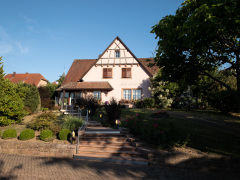 Middag på Le Maximillien, Zellenberg, Alsace, Frankrig