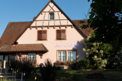 Middag på Le Maximillien, Zellenberg, Alsace, Frankrig