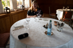 Middag på Le Maximillien, Zellenberg, Alsace, Frankrig