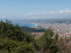 Udsigt fra Mont Boron, Nice, Frankrig