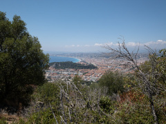 Udsigt fra Mont Boron, Nice, Frankrig