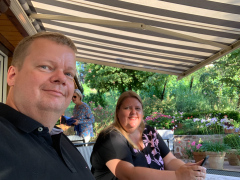 Middag på Le Maximillien, Zellenberg, Alsace, Frankrig